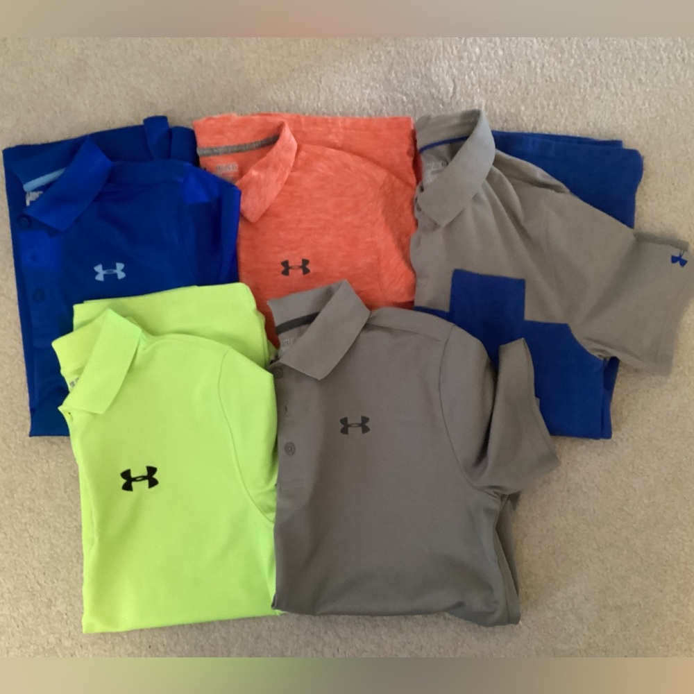 5 boys Dri fit polos
